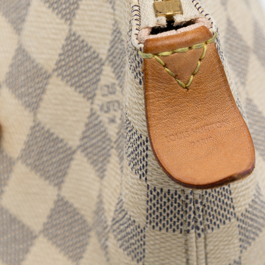White Louis Vuitton Damier Azur Iena MM Tote Bag