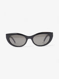 Saint Laurent YSL Cat Eye Sunglasses Black / Gold Acetate 140mm