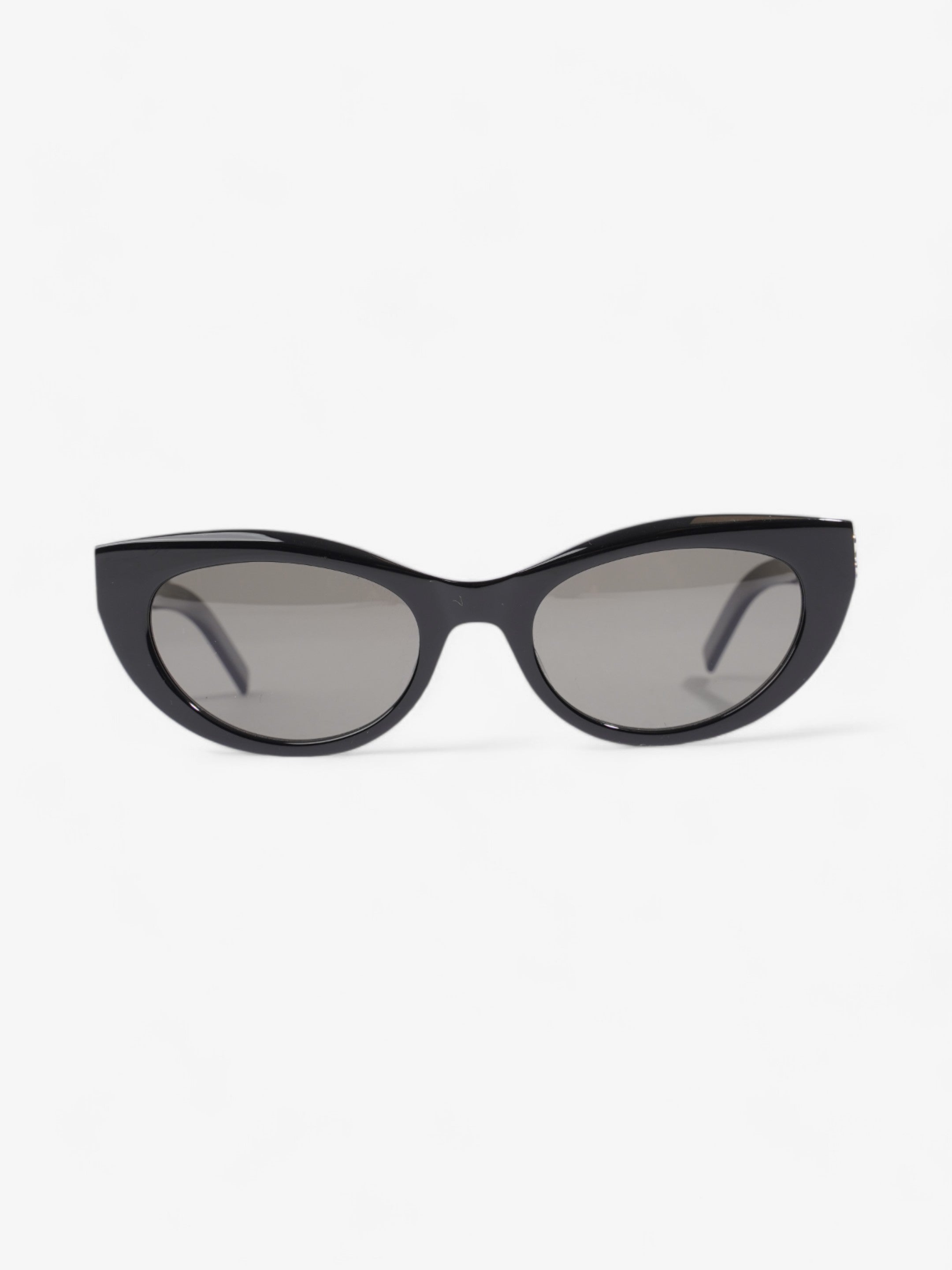 Saint Laurent YSL Cat Eye Sunglasses Black / Gold Acetate 140mm