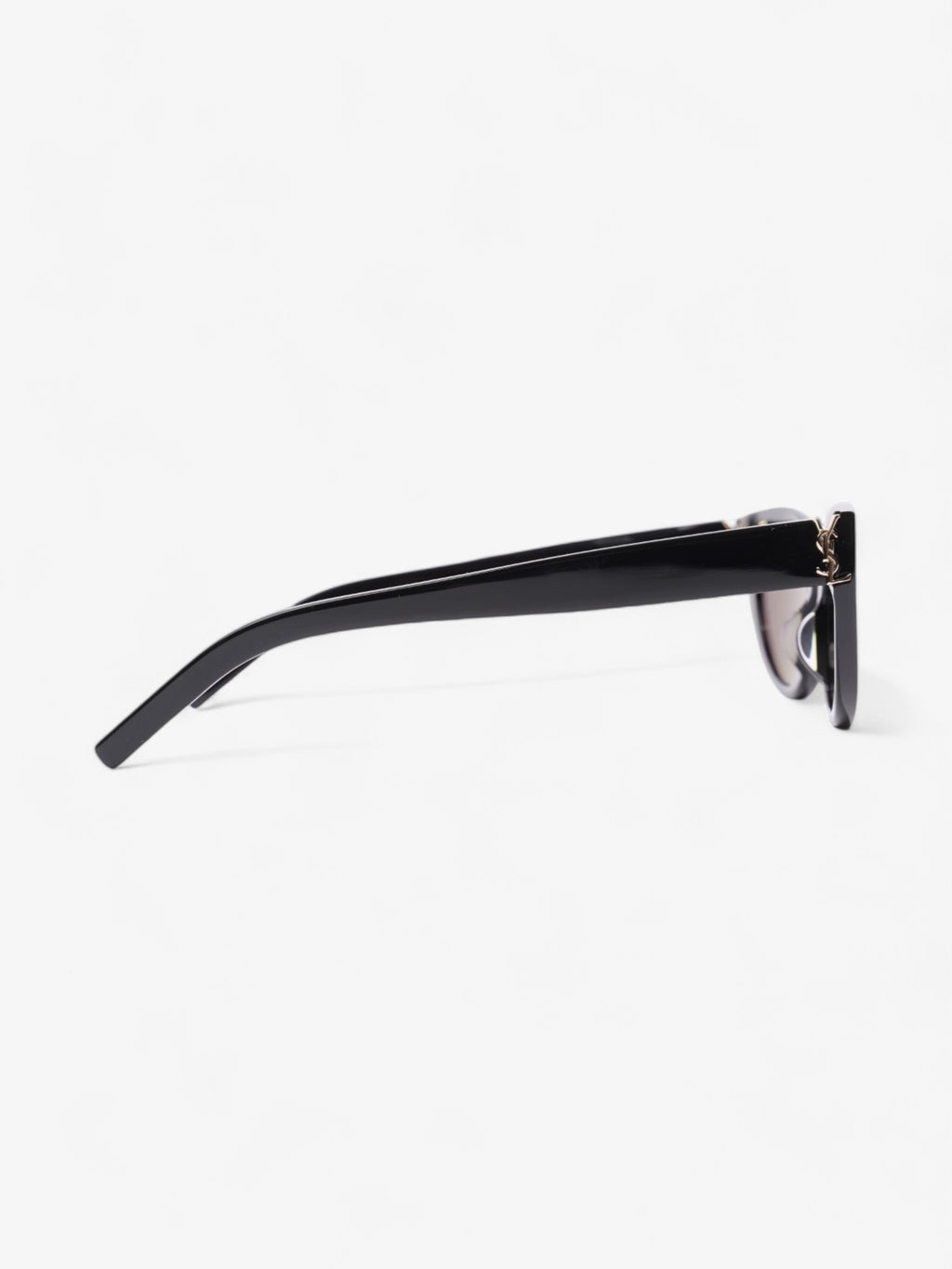 Saint Laurent YSL Cat Eye Sunglasses Black / Gold Acetate 140mm