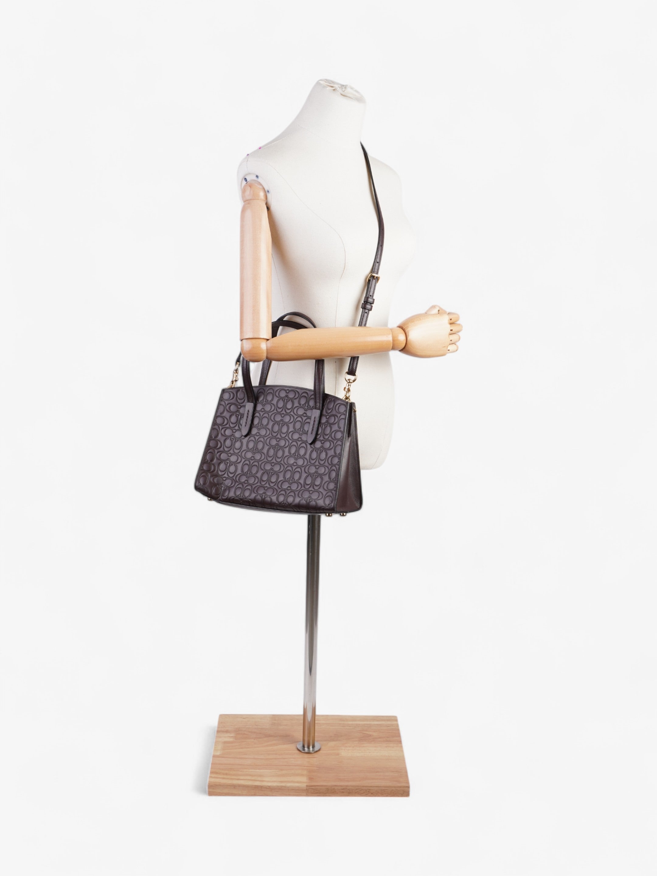 Coach Charlie Carryall Oxblood Leather 28