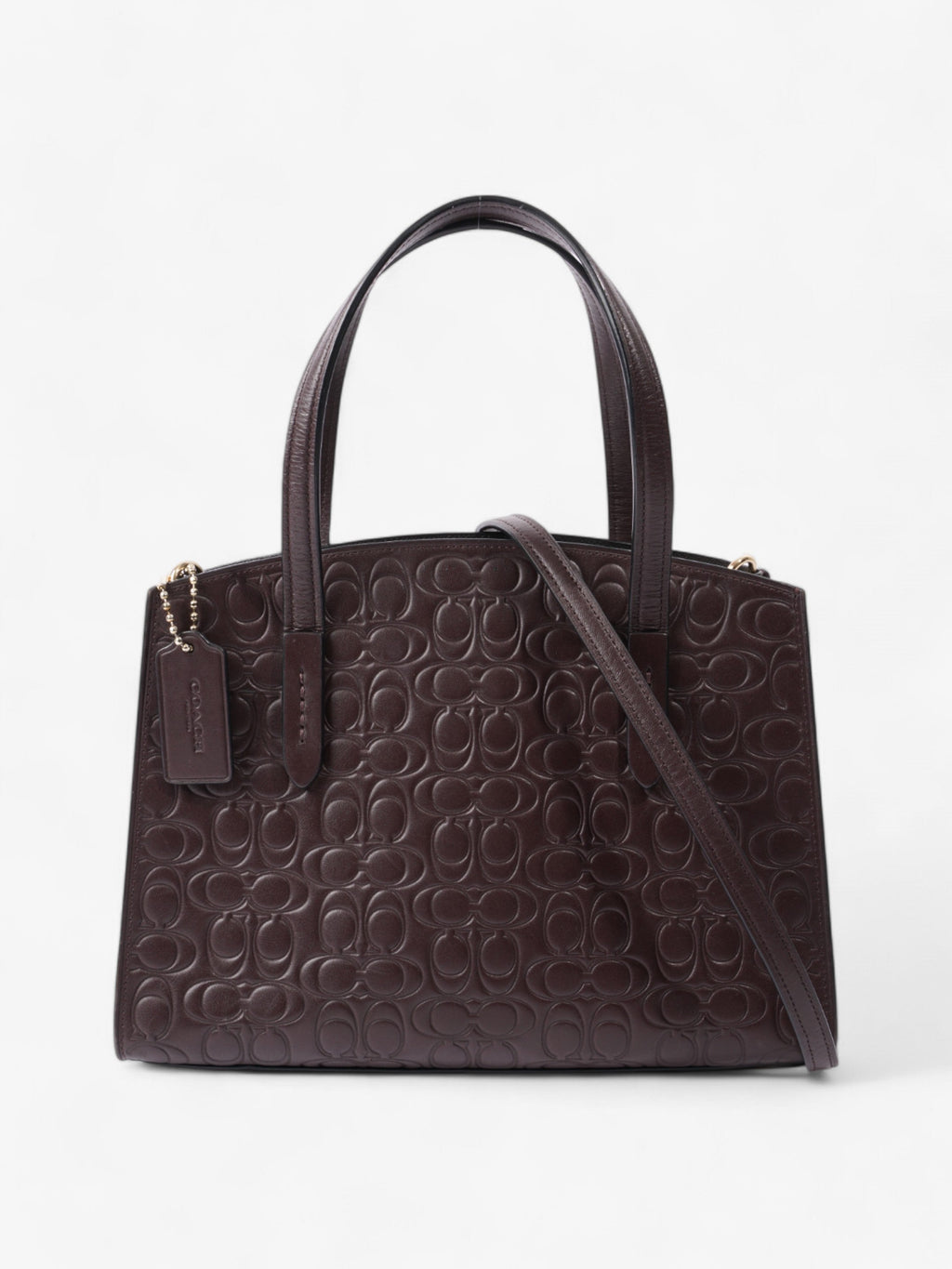 Coach Charlie Carryall Oxblood Leather 28