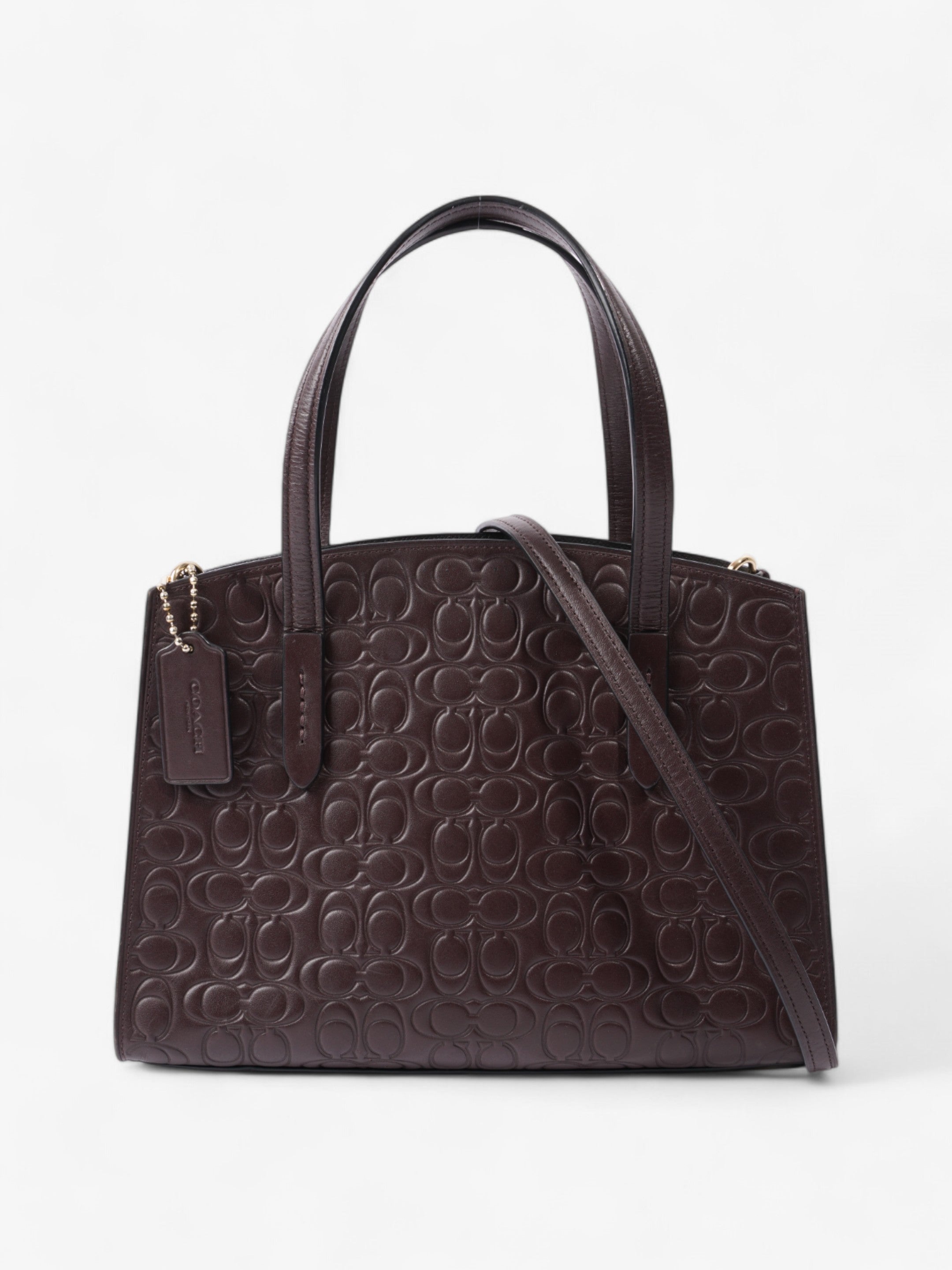 Coach Charlie Carryall Oxblood Leather 28