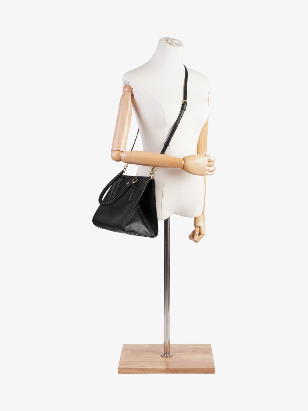 Coach Christie Carryall Black Leather Medium