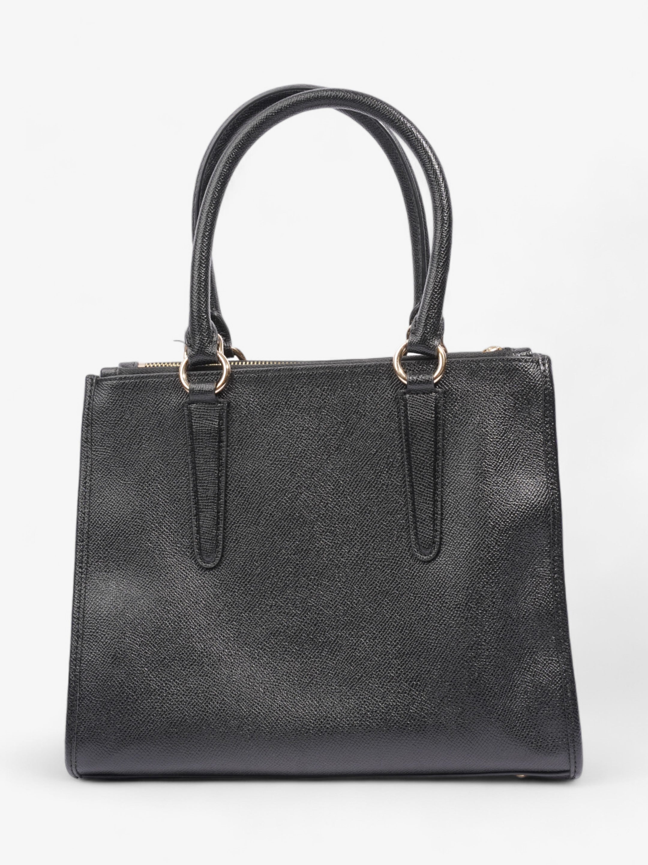Coach Christie Carryall Black Leather Medium