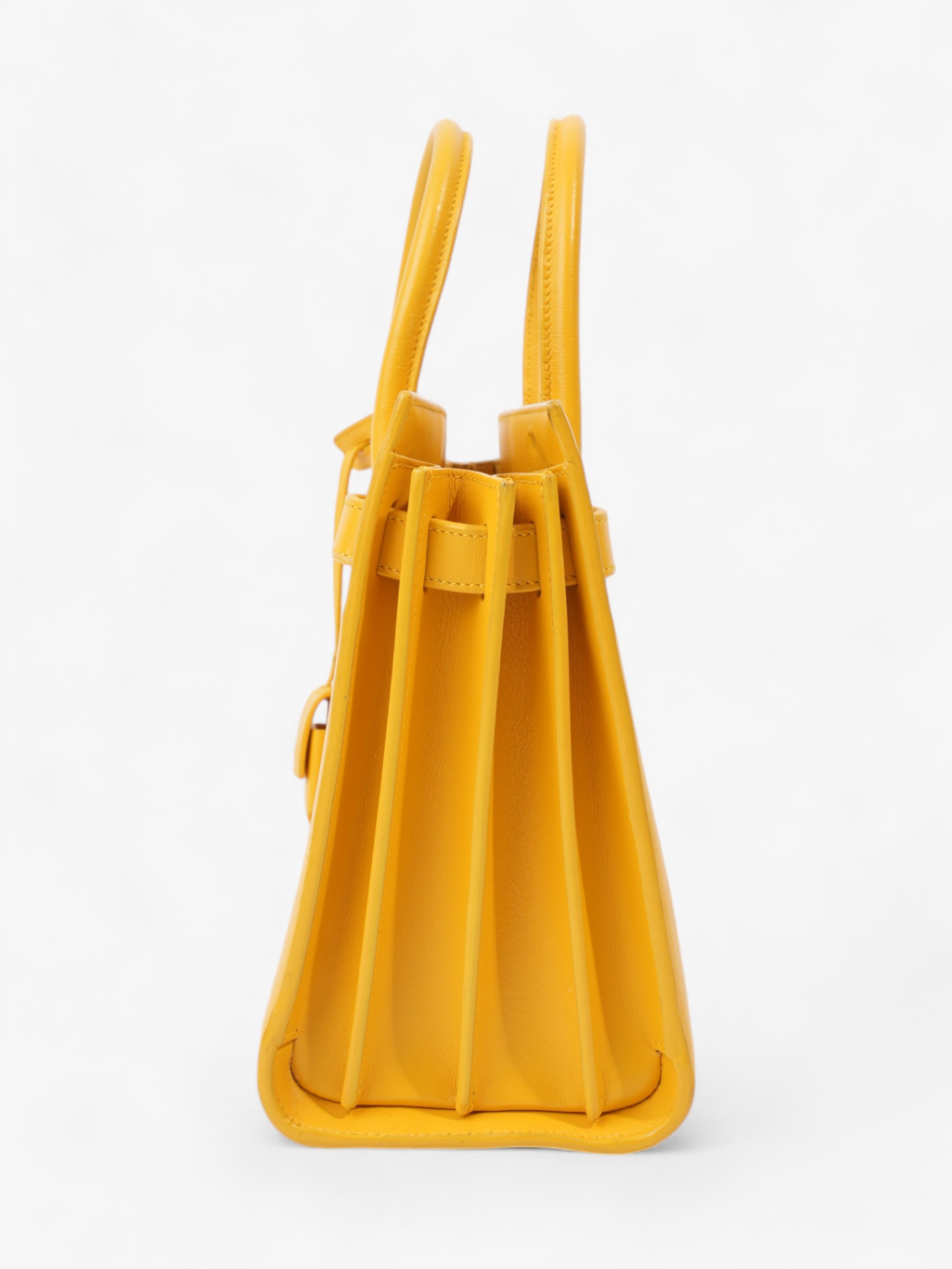 Saint Laurent Sac De Jour Yellow Leather Baby