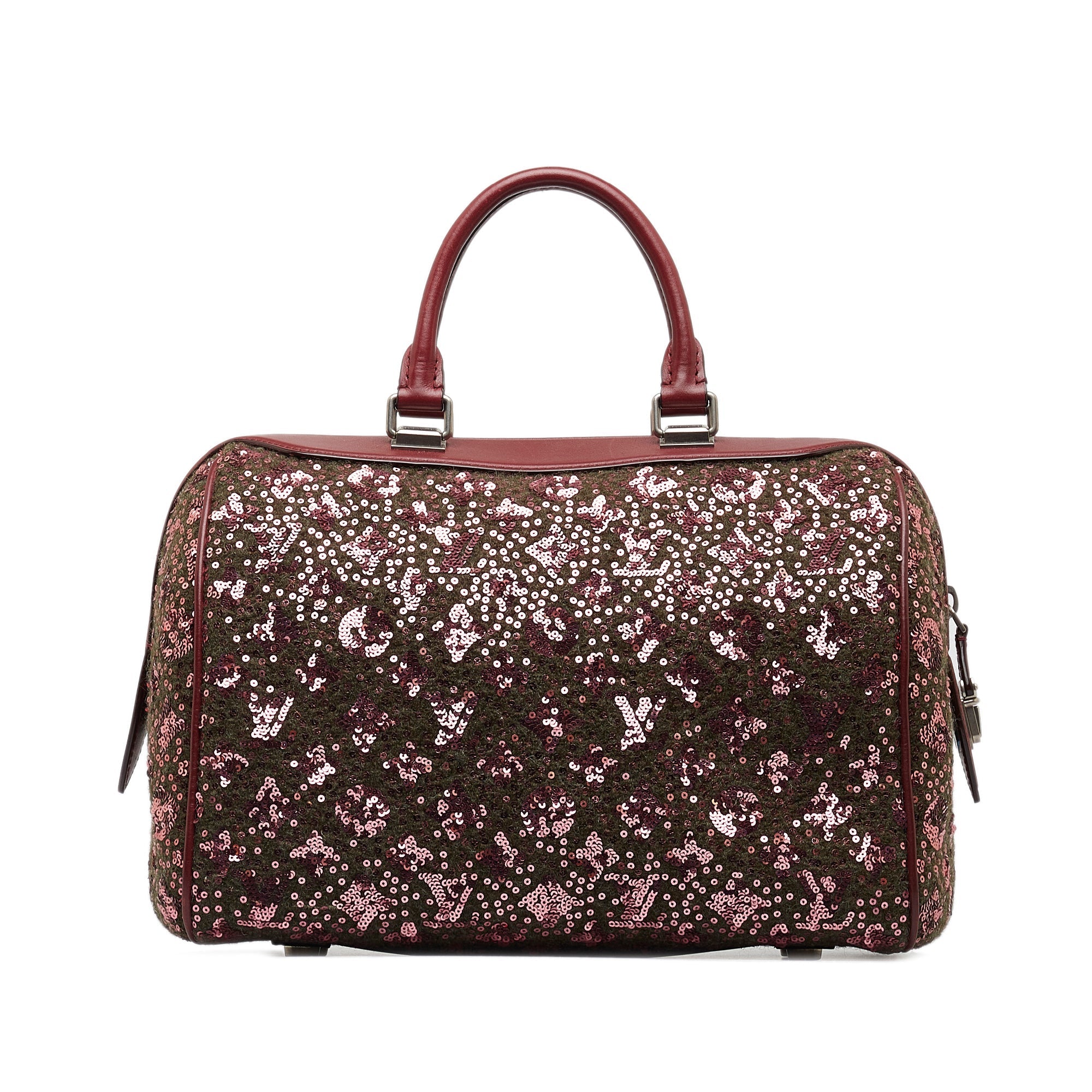 Burgundy Louis Vuitton Monogram Sunshine Express Speedy 30 Boston Bag