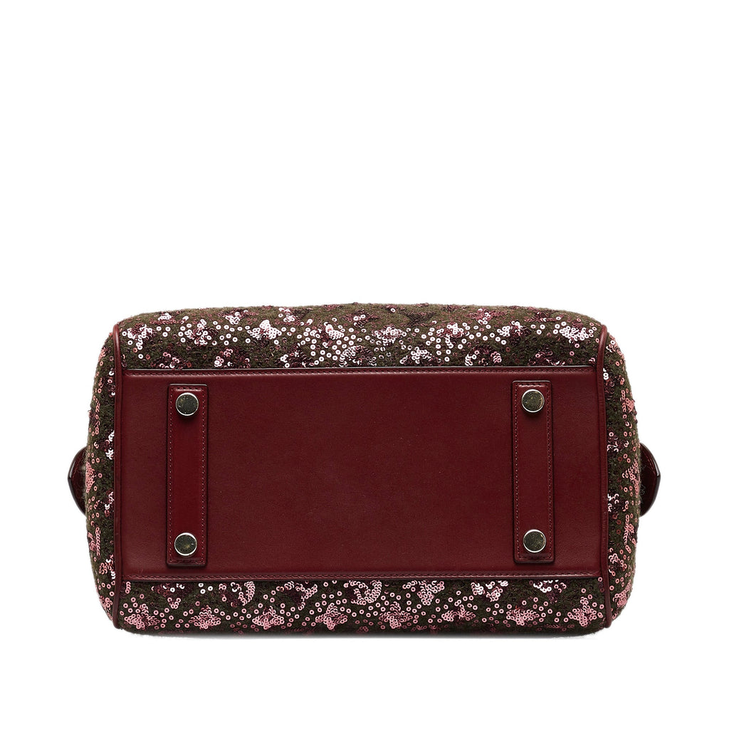 Burgundy Louis Vuitton Monogram Sunshine Express Speedy 30 Boston Bag