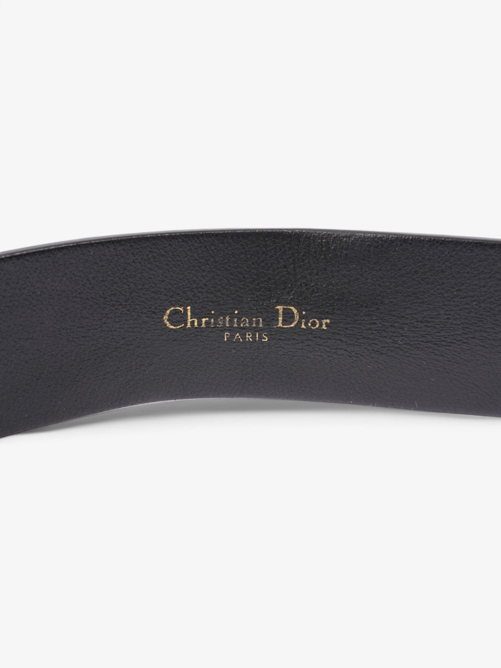 Christian Dior 30 Montaigne Belt Black Leather 95cm 38"