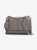 Saint Laurent Sunset Grey Calfskin Leather Medium