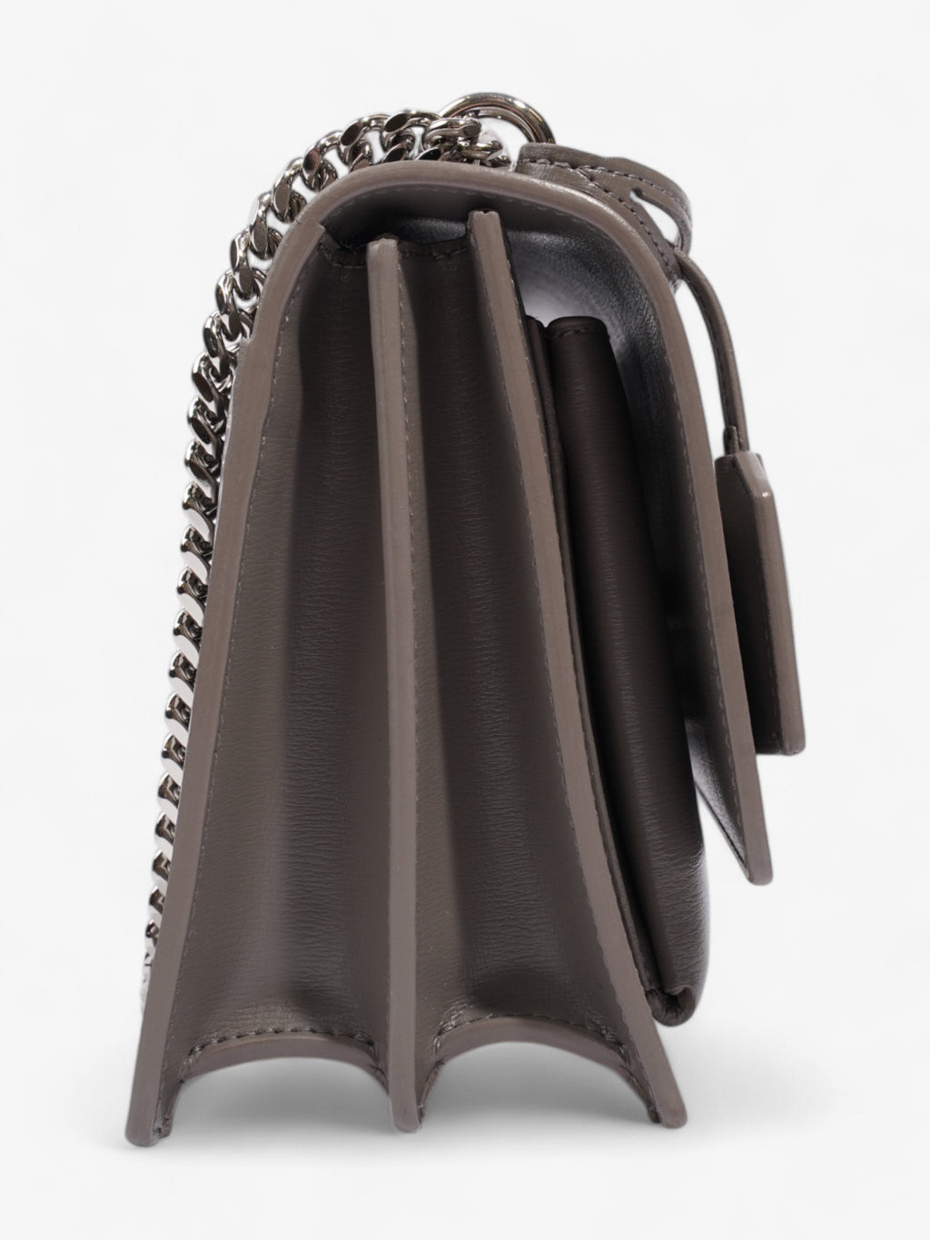 Saint Laurent Sunset Grey Calfskin Leather Medium