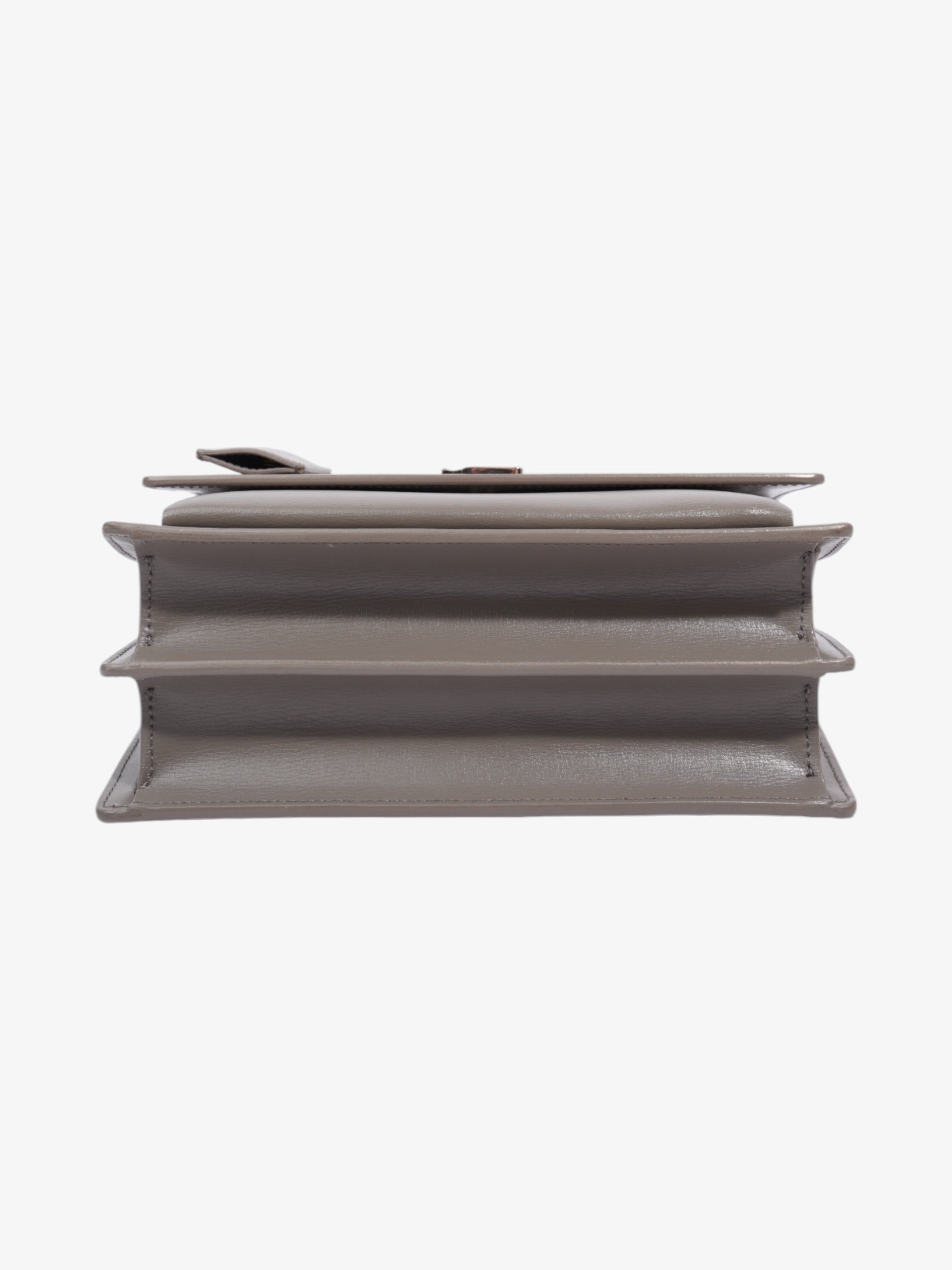 Saint Laurent Sunset Grey Calfskin Leather Medium