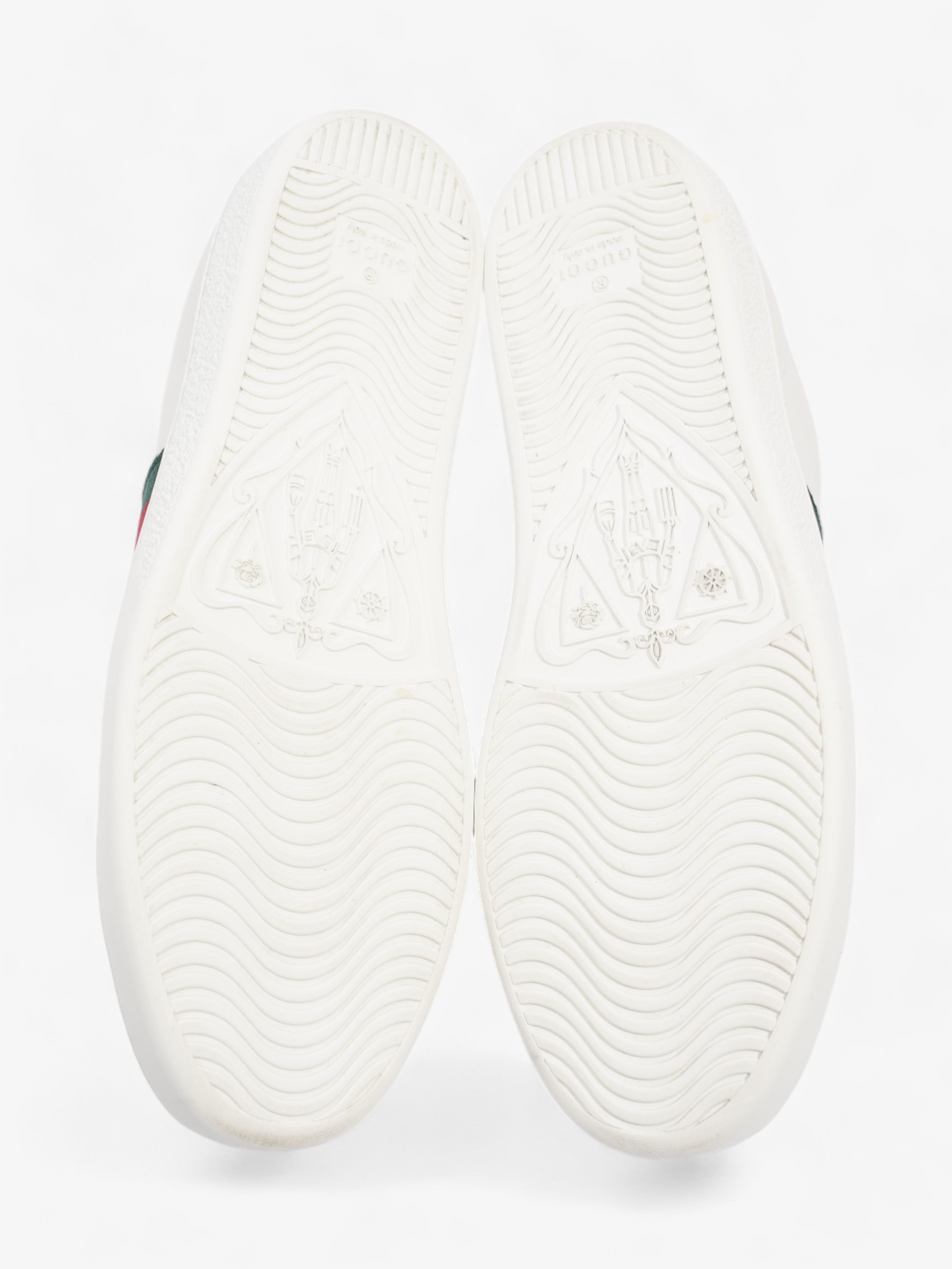 Gucci Ace Sneakers with Bee White / Red / Green Leather EU 37.5 UK 4.5