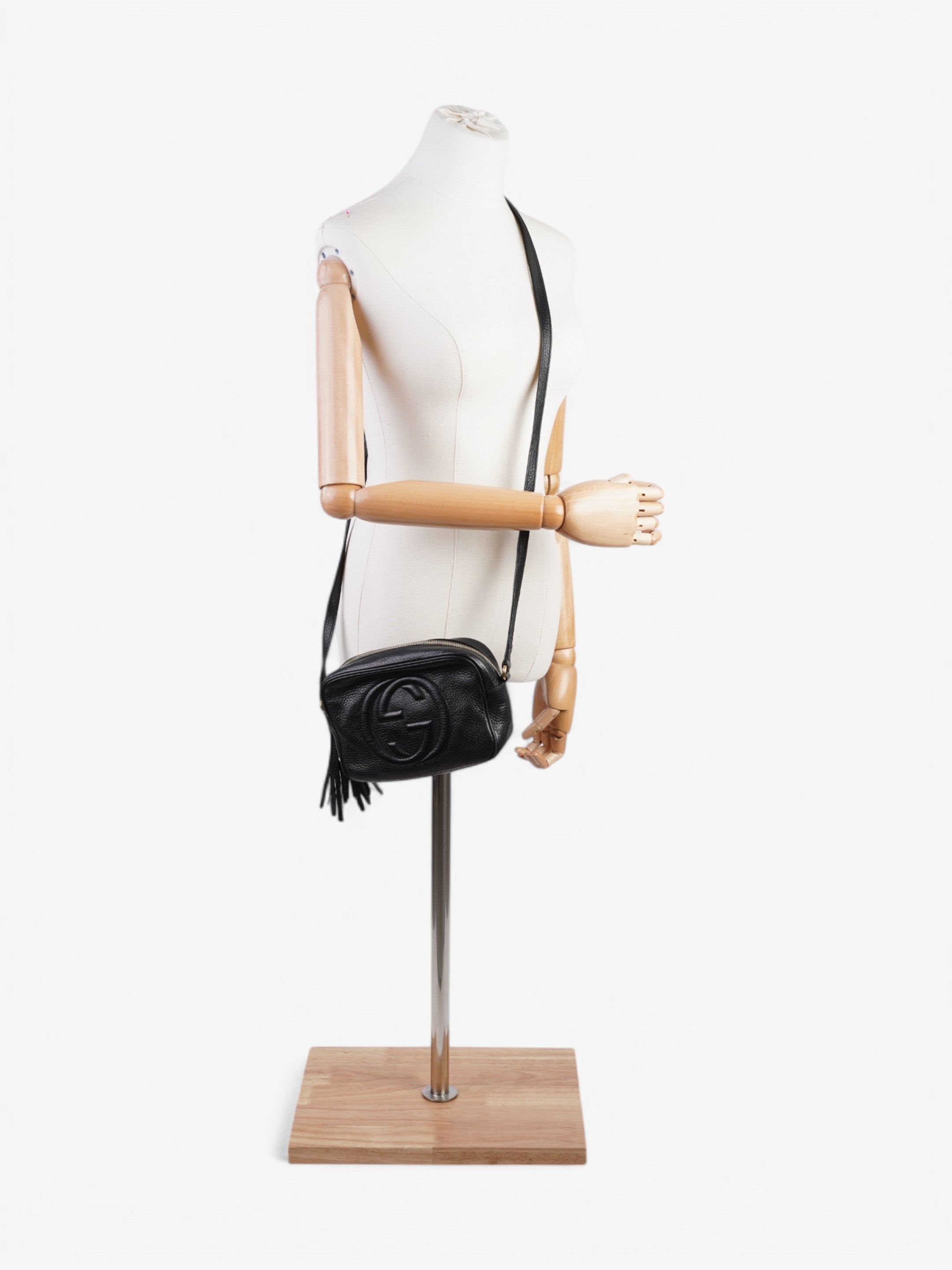 Gucci Soho Disco Bag Black Calfskin Leather Small