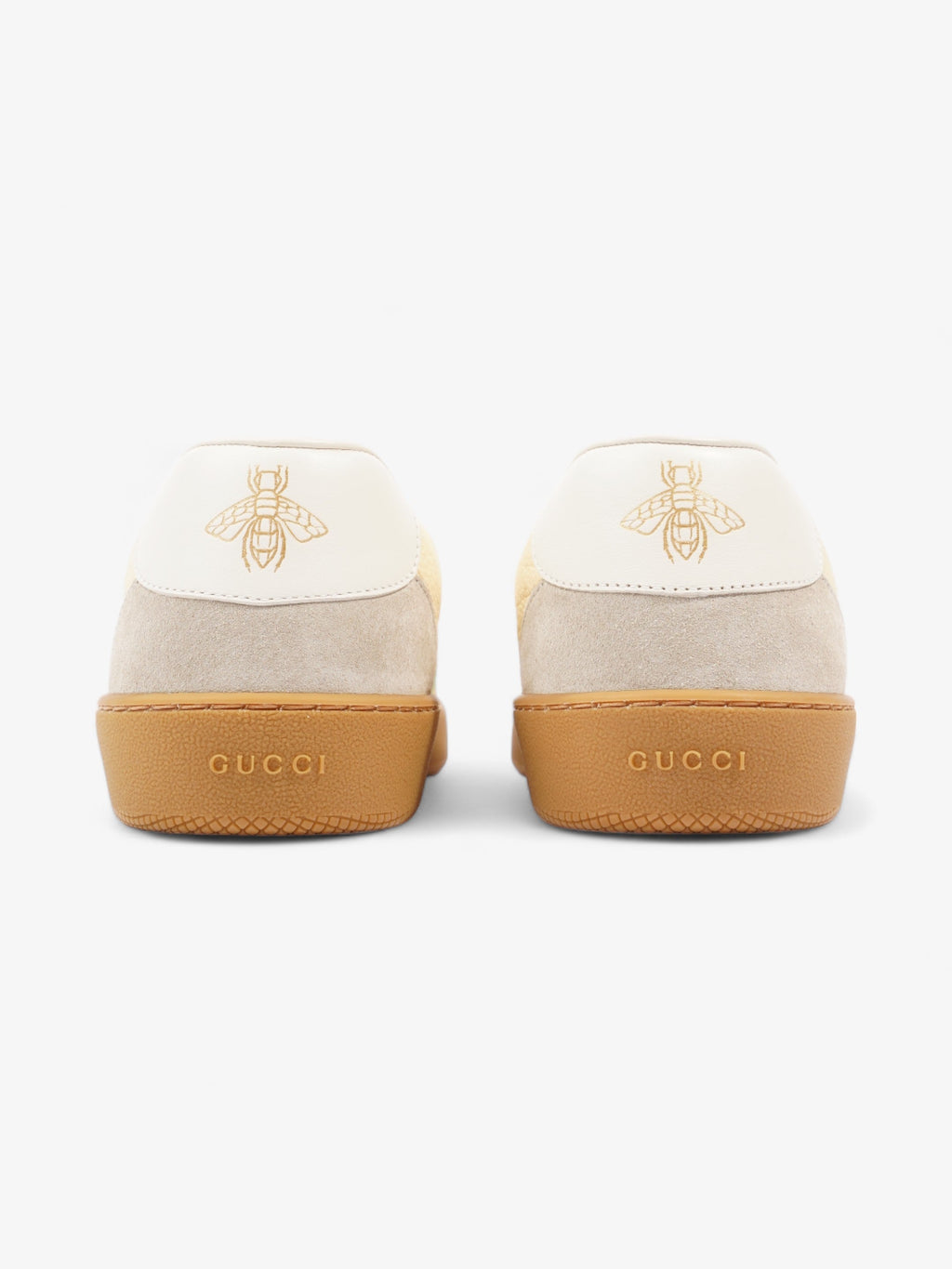 Gucci G74 Sneakers Yellow / White / Green Leather EU 44 UK 10