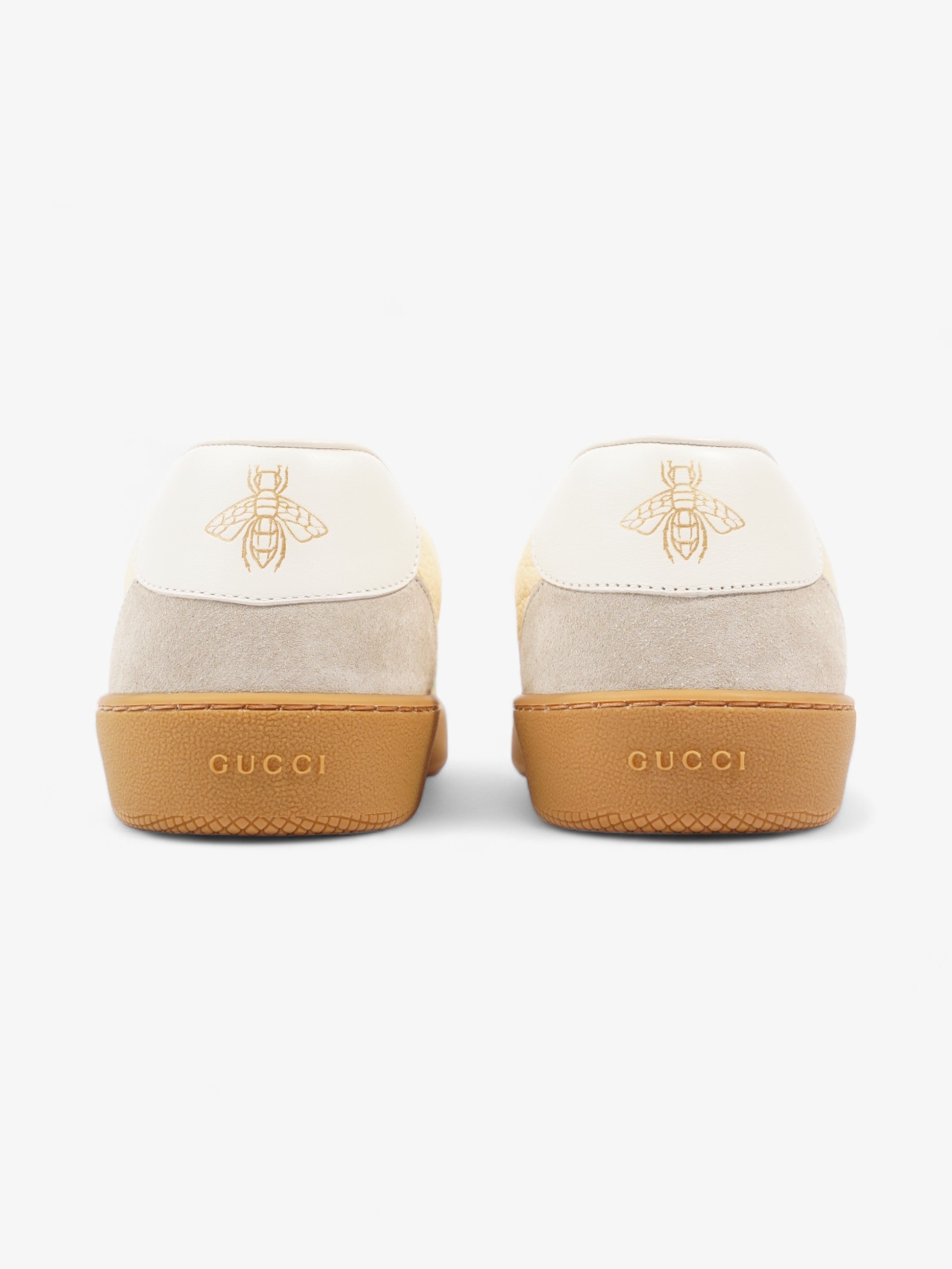 Gucci G74 Sneakers Yellow / White / Green Leather EU 44 UK 10