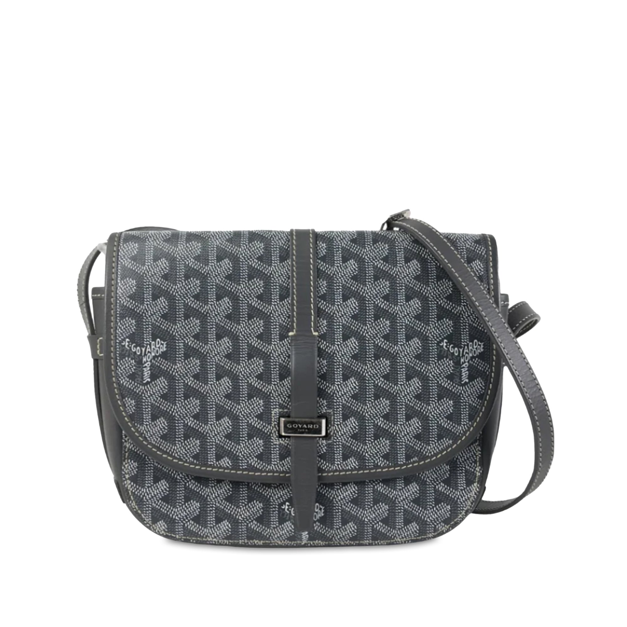 Goyard Goyardine Belvedere II PM Gray Canvas