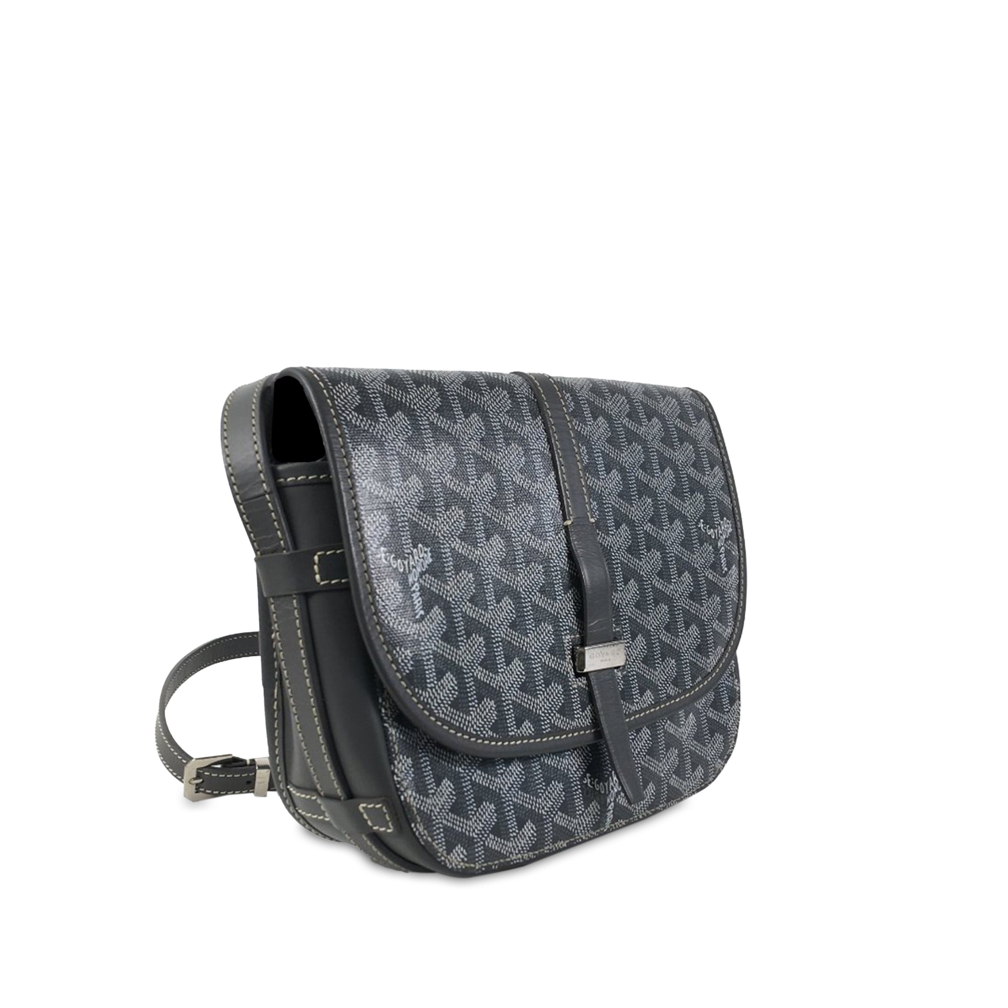 Goyard Goyardine Belvedere II PM Gray Canvas