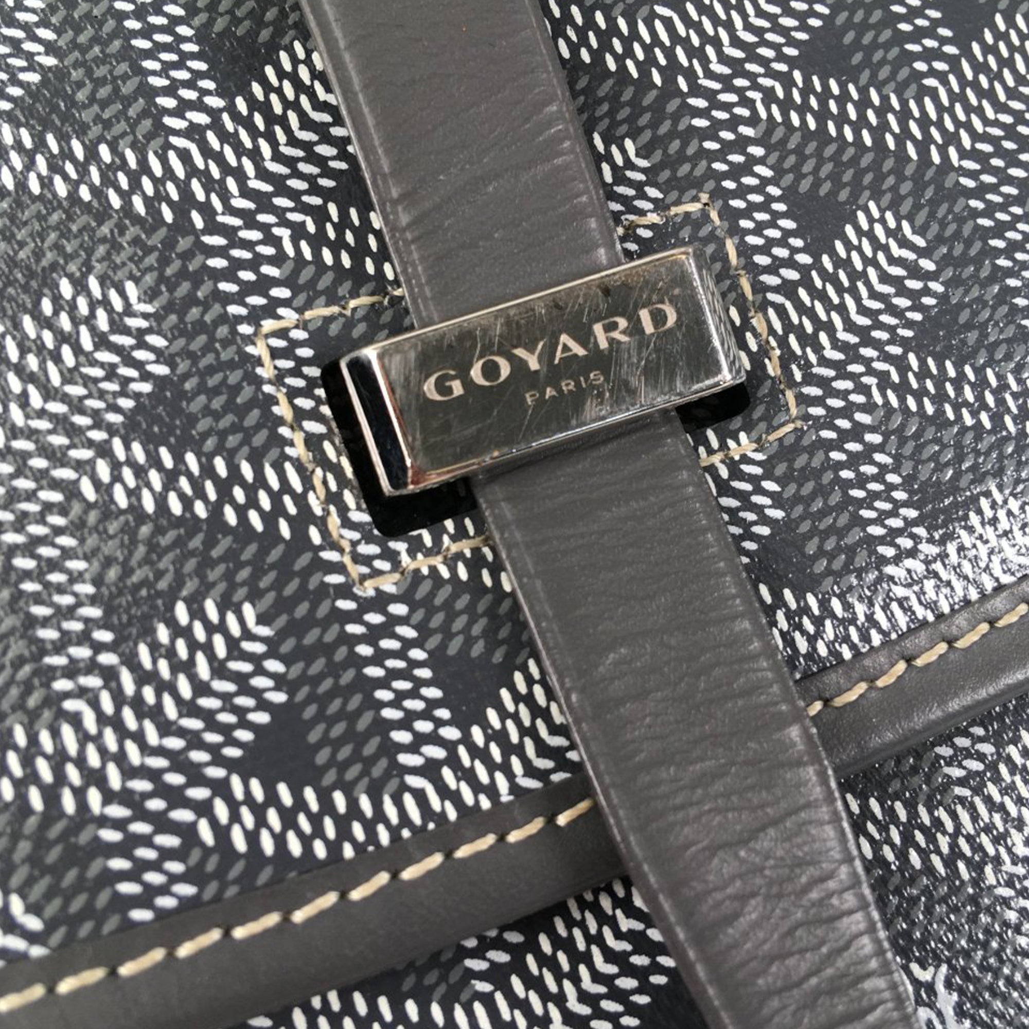 Goyard Goyardine Belvedere II PM Gray Canvas