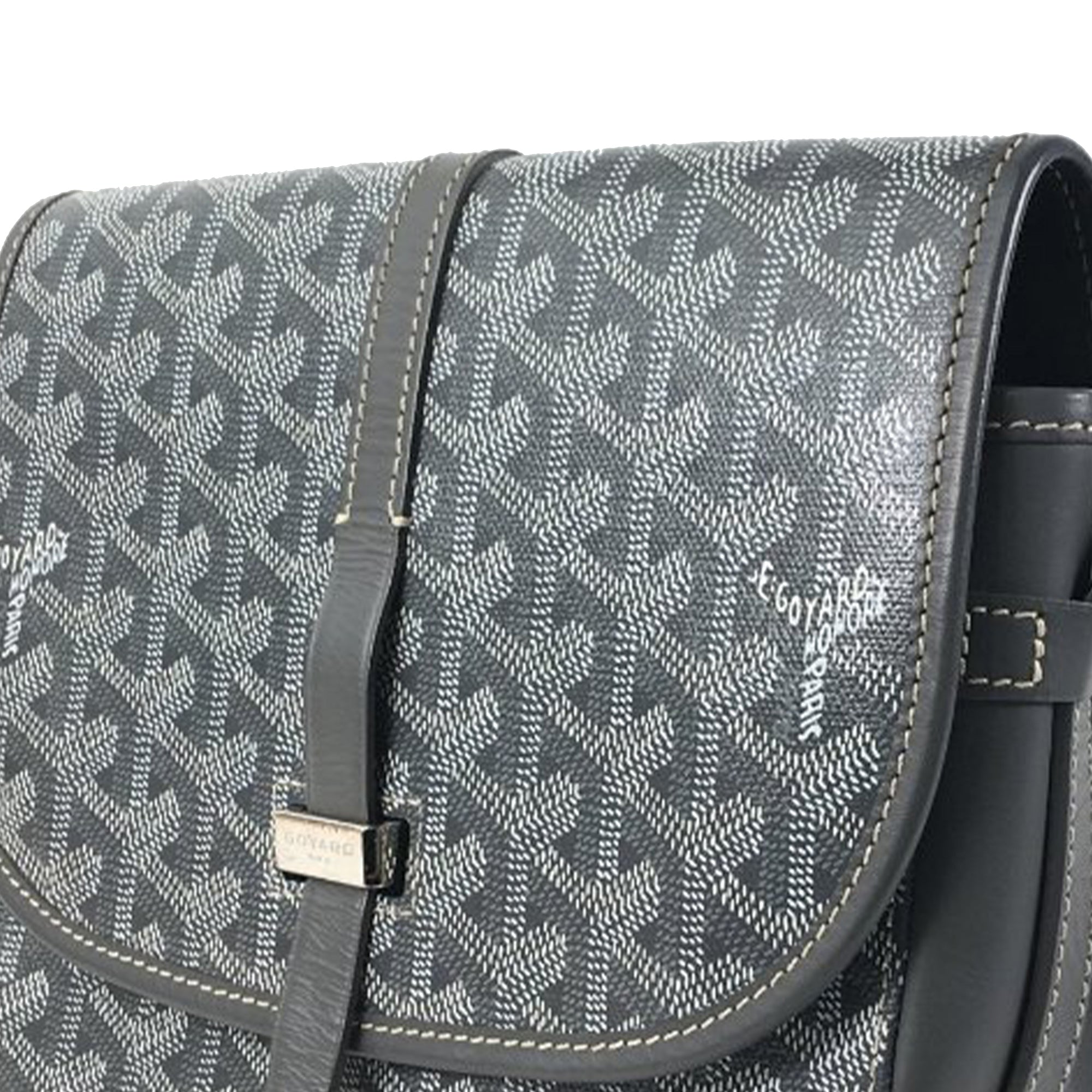Goyard Goyardine Belvedere II PM Gray Canvas