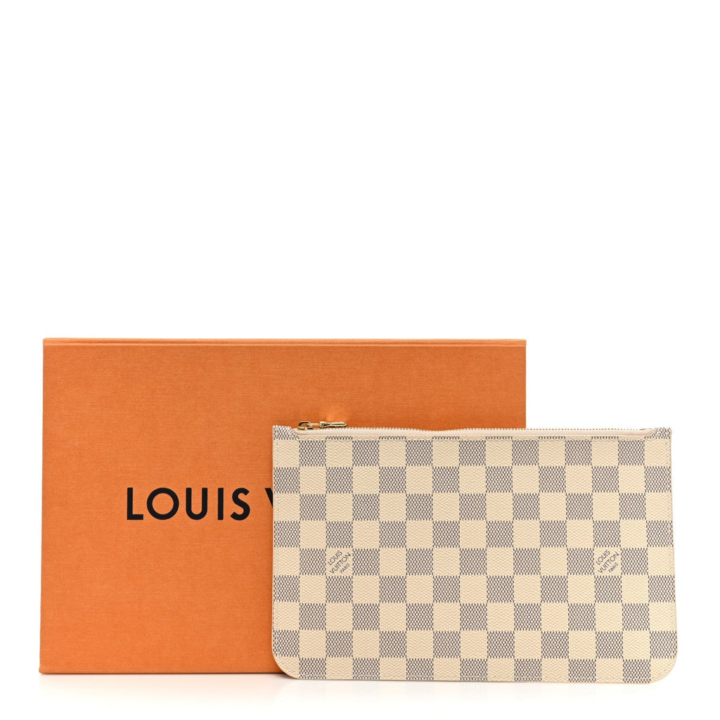 LOUIS VUITTON DAMIER AZUR NEVERFULL NM GM POCHETTE