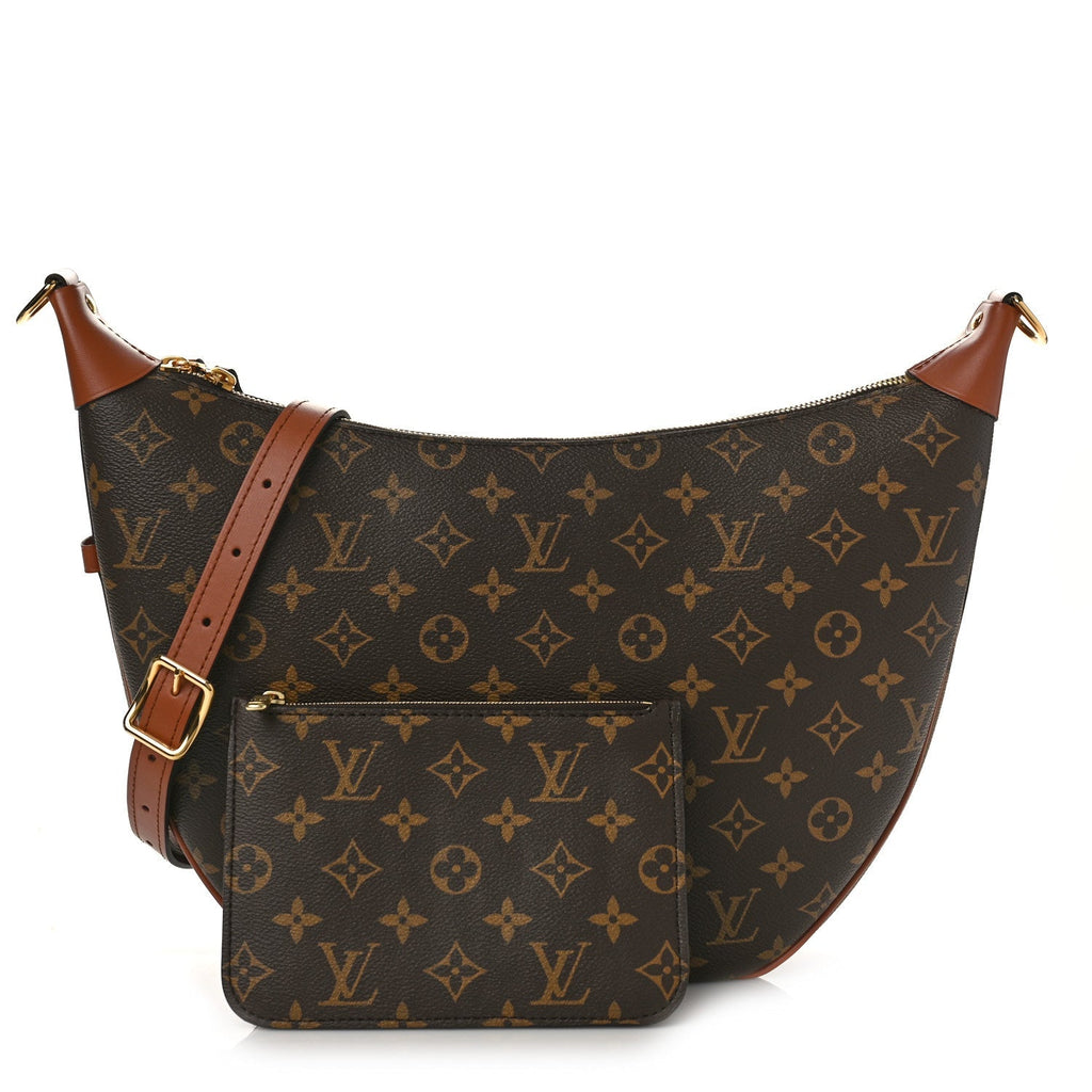 LOUIS VUITTON REVERSE MONOGRAM LOOP HOBO BAG WITH POCHETTE