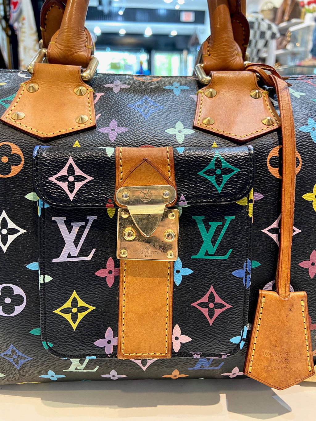 LIMITED EDITION MULTICOLOR MONOGRAM SPEEDY 30 HANDBAG