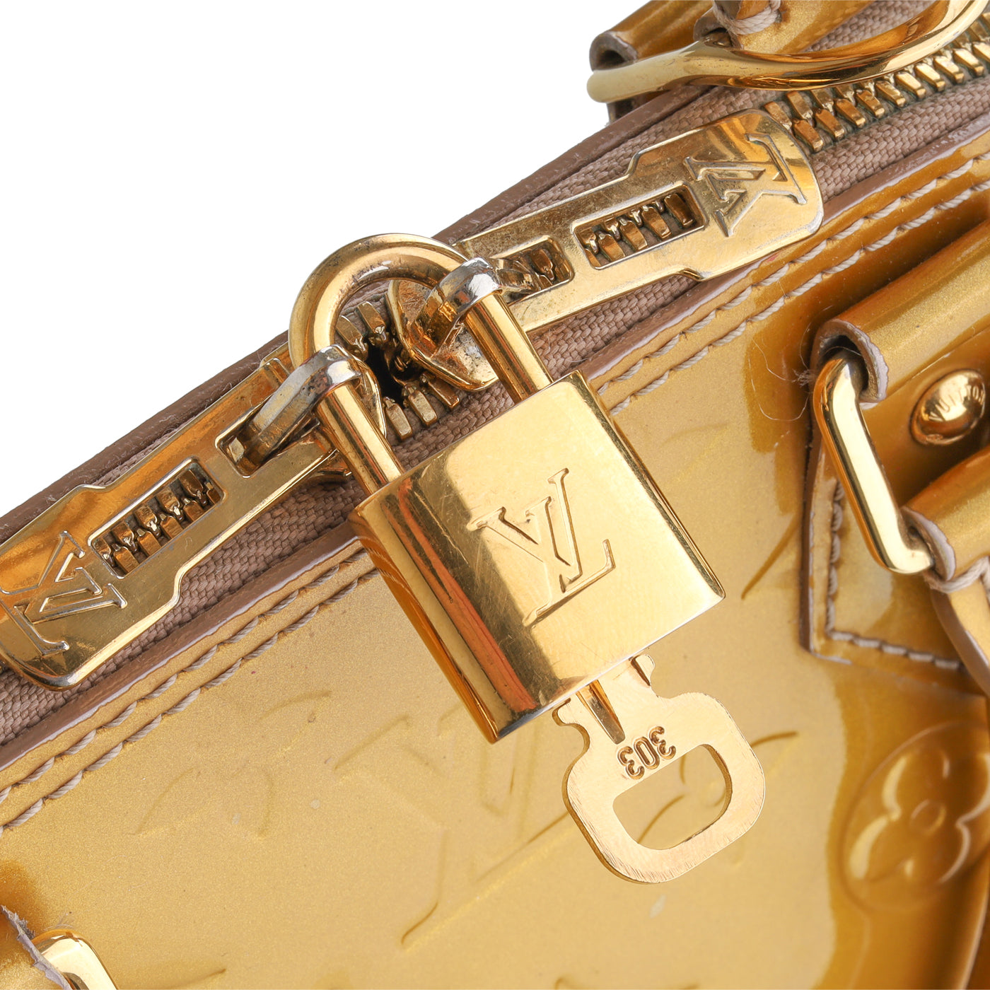Louis Vuitton Alma BB - Gold Vernis