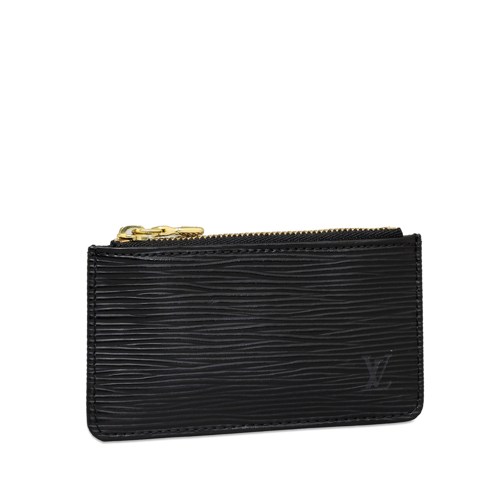 Black Louis Vuitton Epi Pochette Cles Coin Pouch
