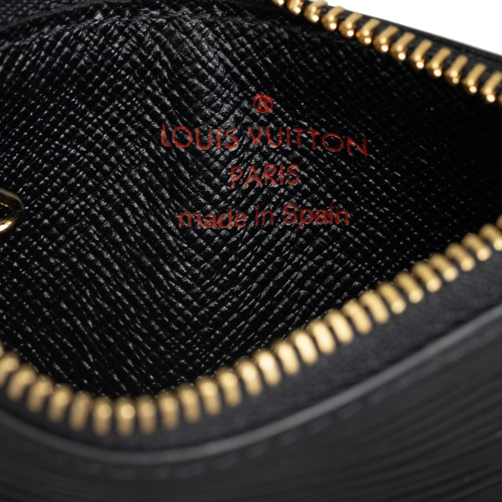 Black Louis Vuitton Epi Pochette Cles Coin Pouch