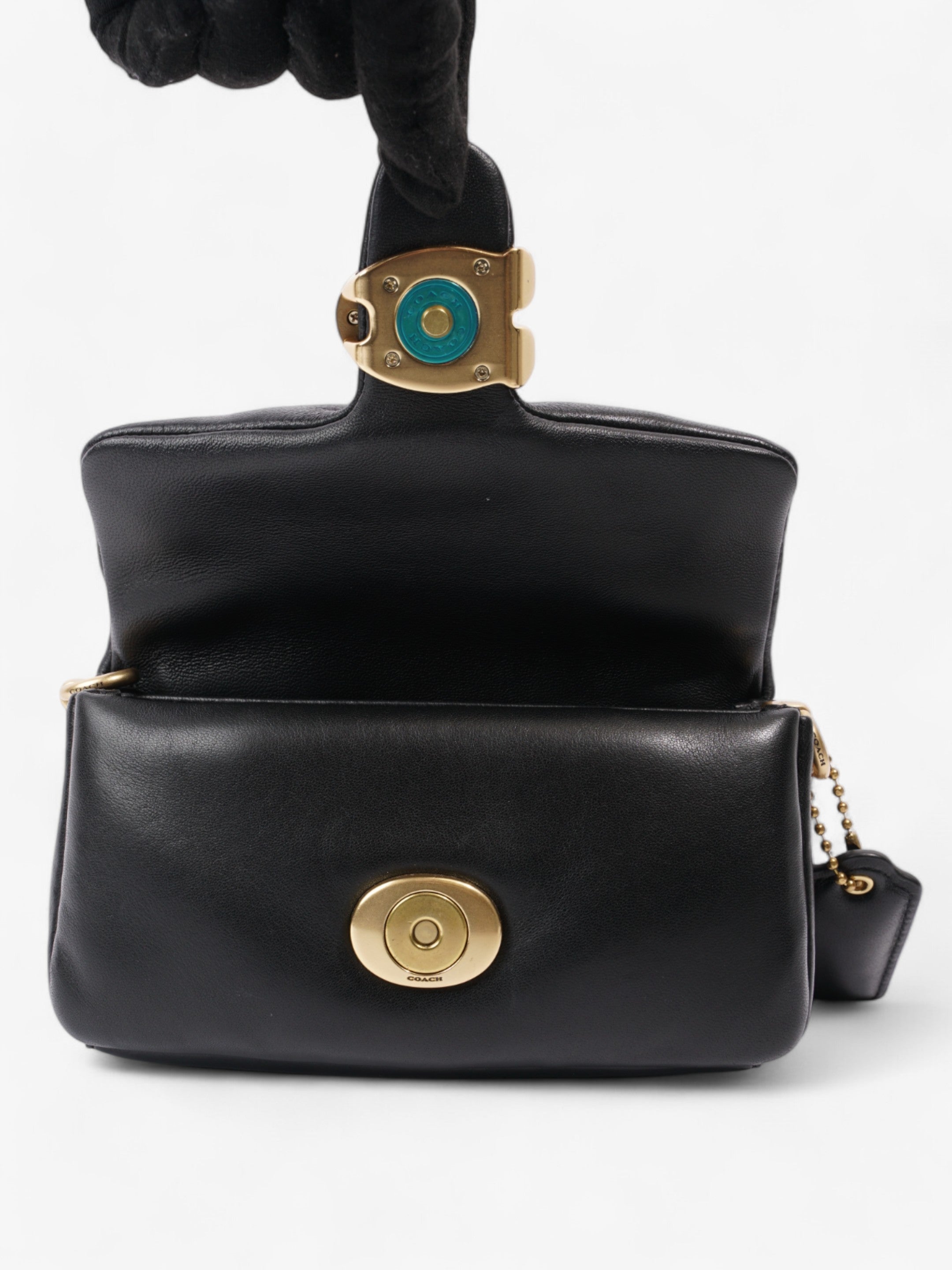 Coach Pillow Tabby Black Nappa Leather 18