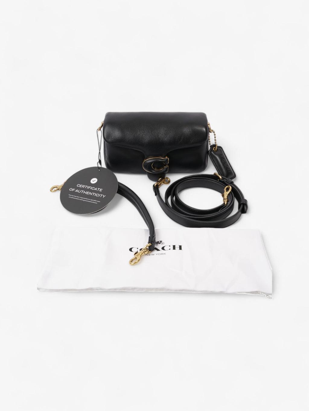 Coach Pillow Tabby Black Nappa Leather 18