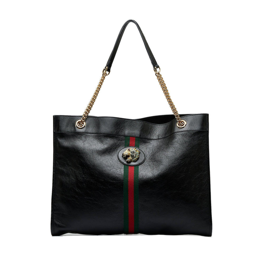Black Gucci Large Rajah Tote Bag