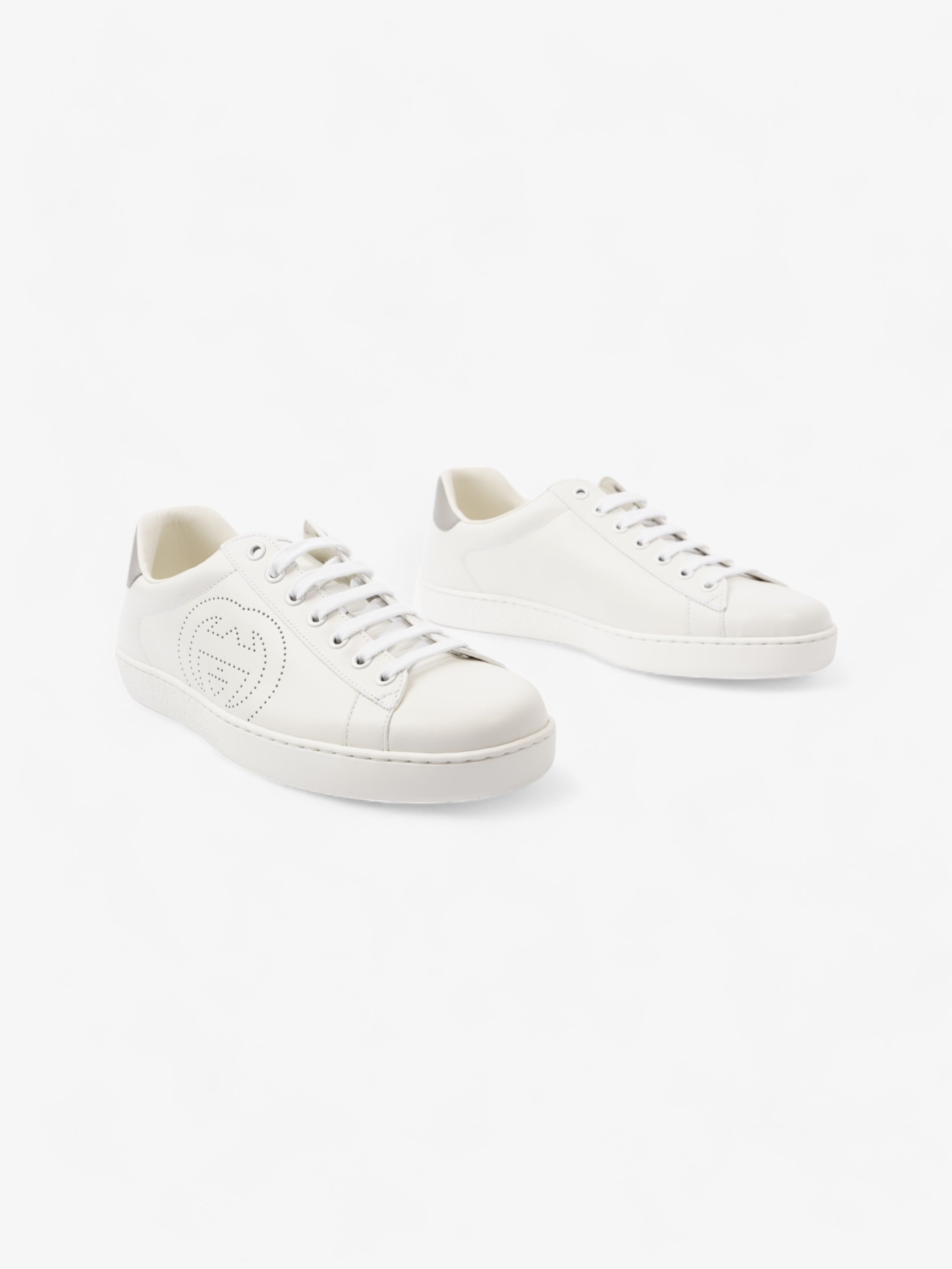Gucci Ace Sneakers White / Grey Leather EU 41 UK 7