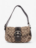 Coach Signature C Soho Beige / Brown Canvas