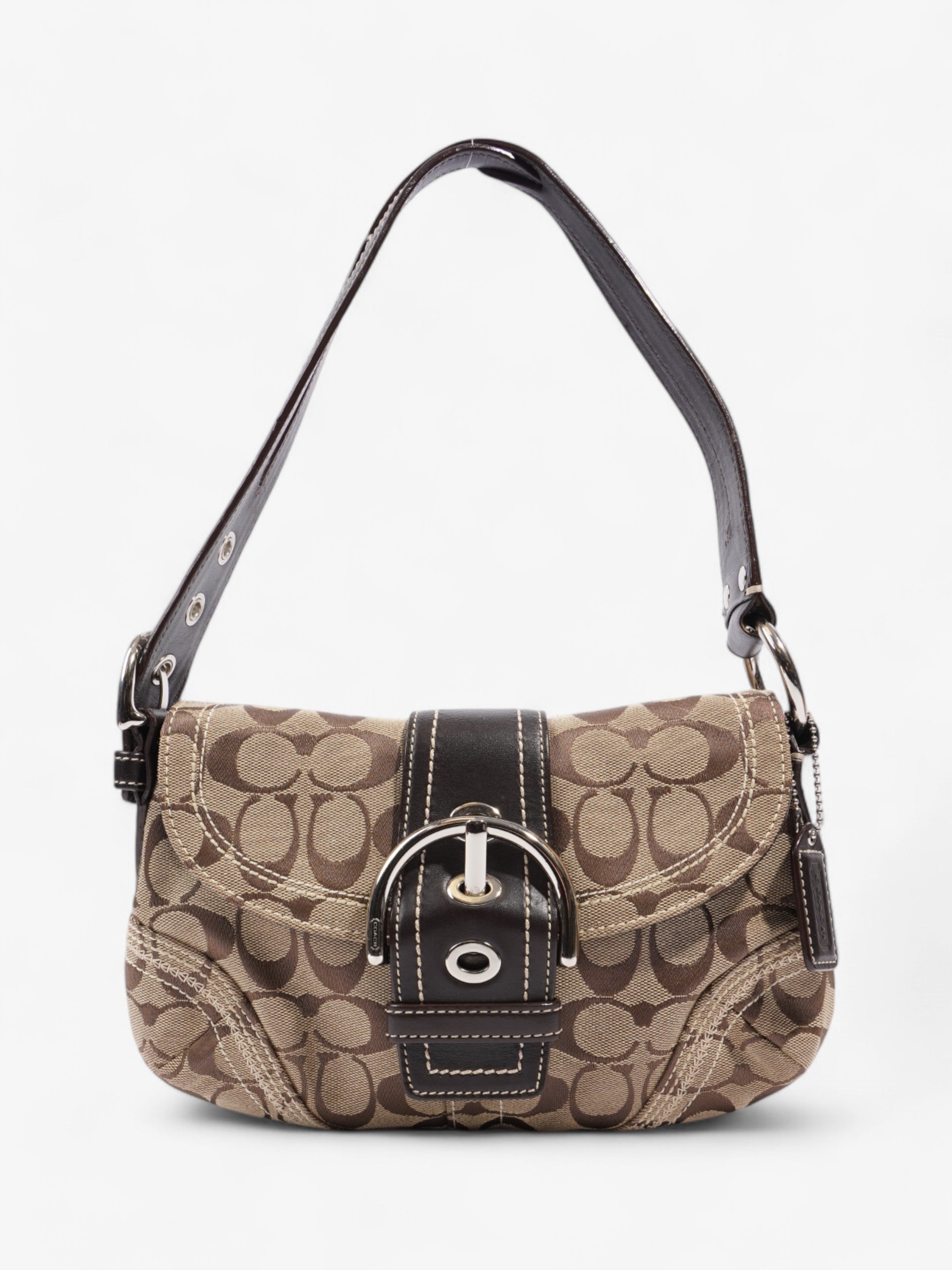 Coach Signature C Soho Beige / Brown Canvas