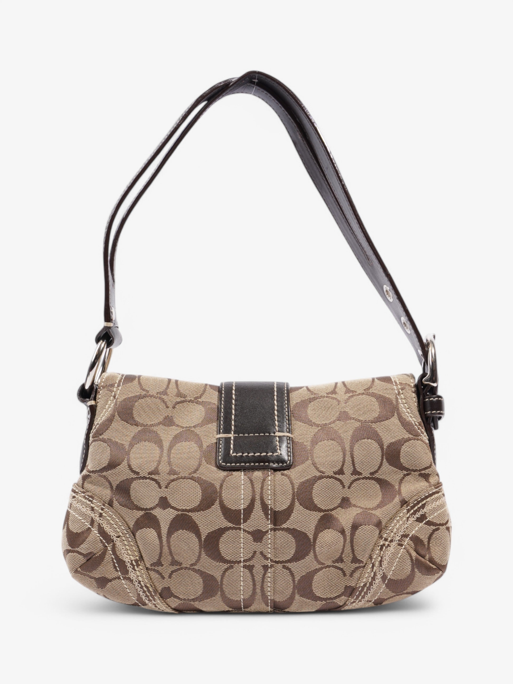 Coach Signature C Soho Beige / Brown Canvas