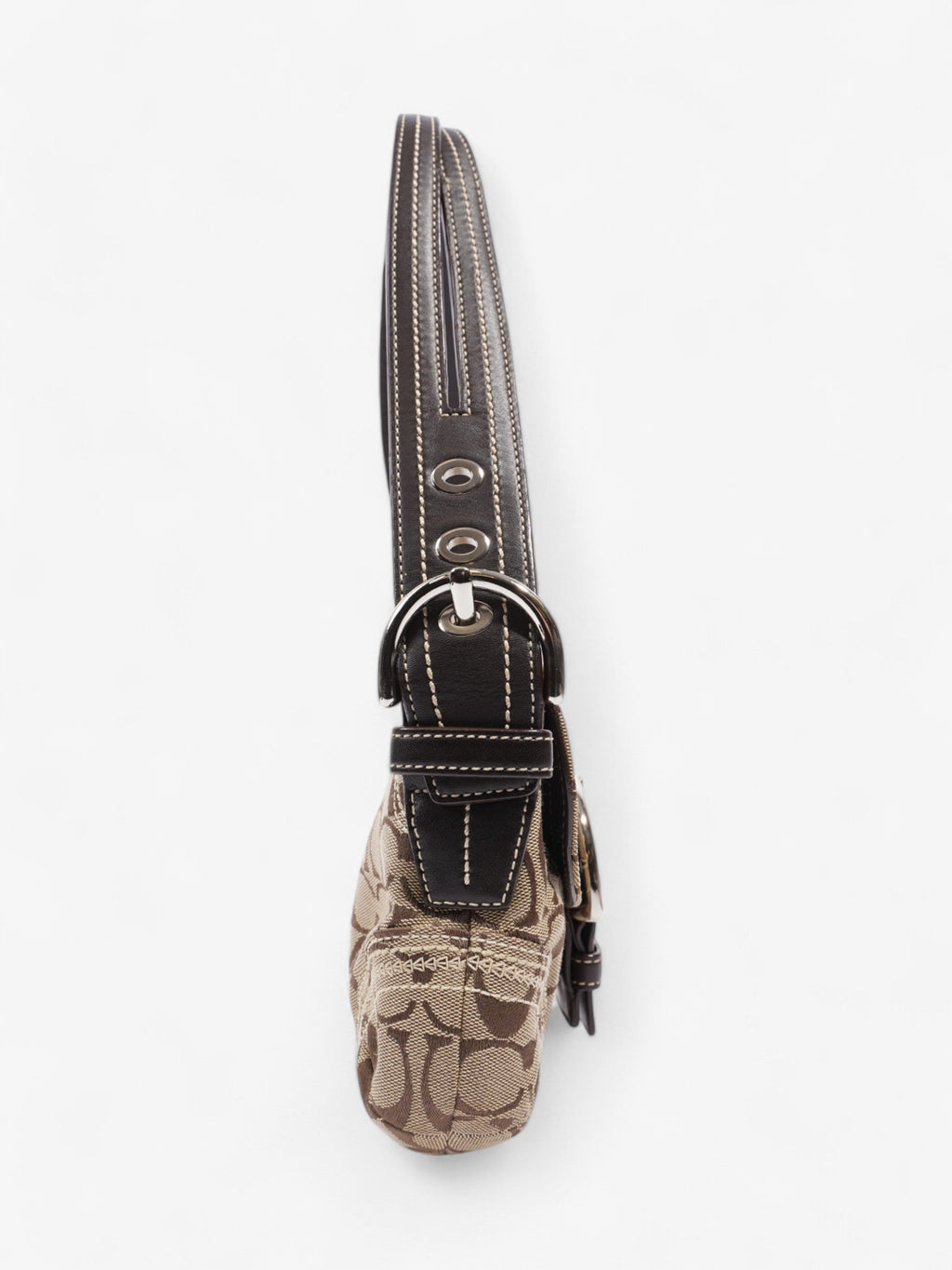 Coach Signature C Soho Beige / Brown Canvas