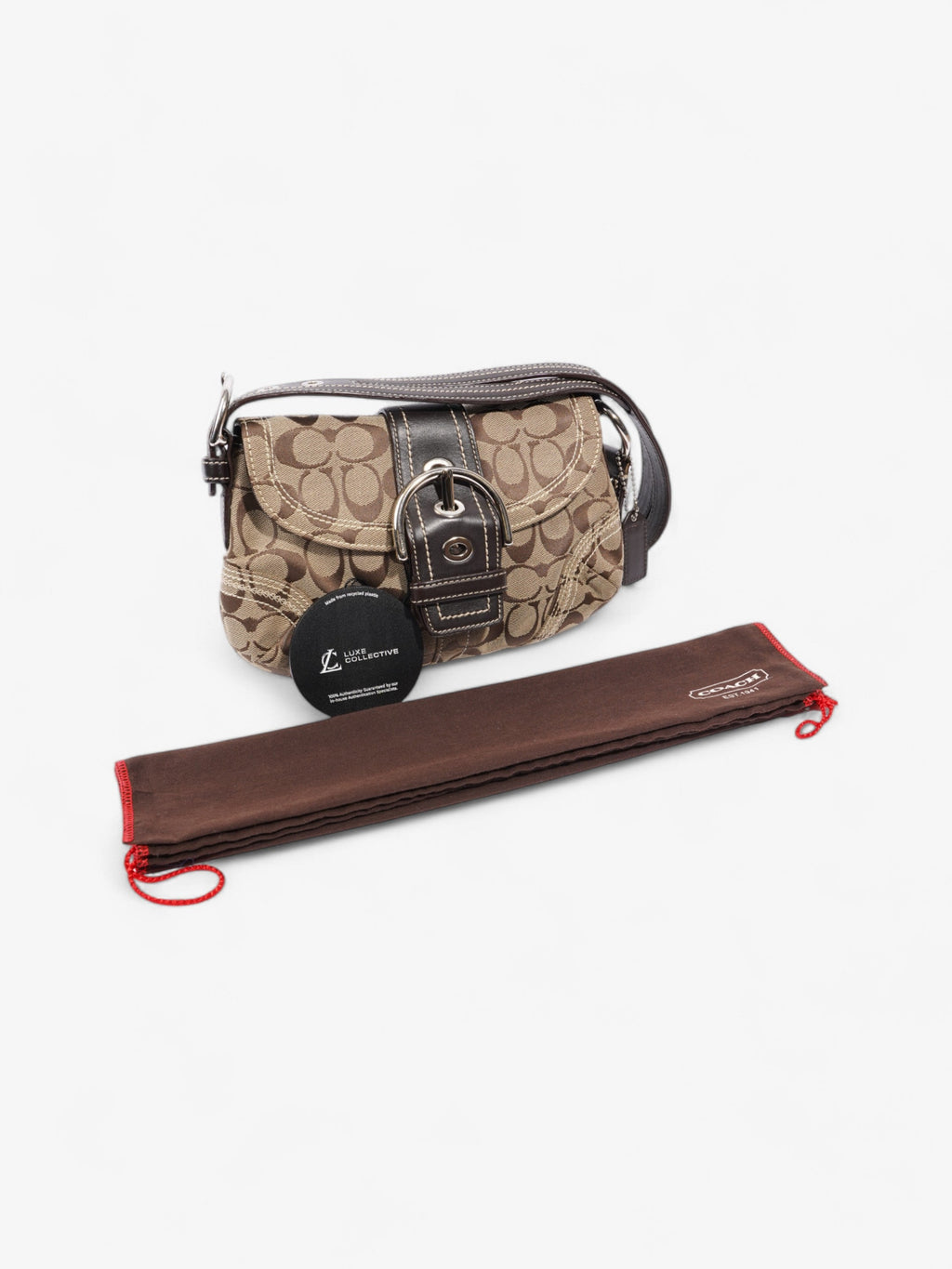 Coach Signature C Soho Beige / Brown Canvas