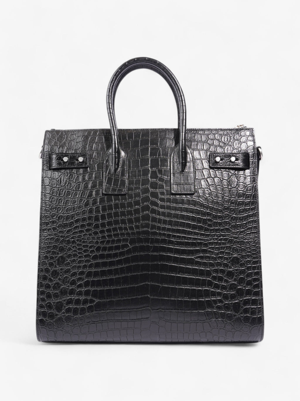 Saint Laurent Sac De Jour Black Embossed Leather North/South
