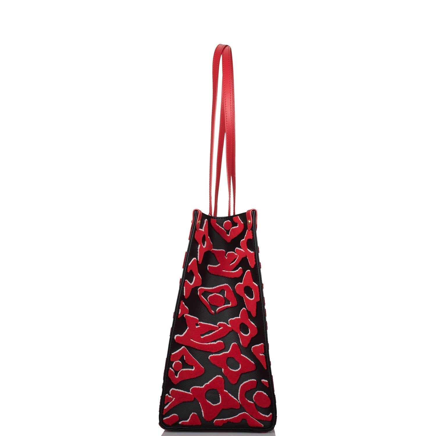 Louis Vuitton x UF Black and Red Tufted Monogram OnTheGo GM