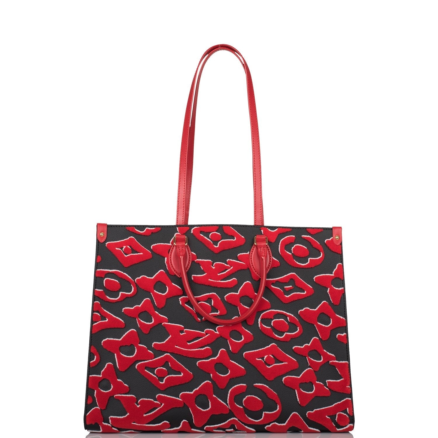 Louis Vuitton x UF Black and Red Tufted Monogram OnTheGo GM