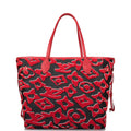 Louis Vuitton x UF Black and Red Tufted Monogram Neverfull MM