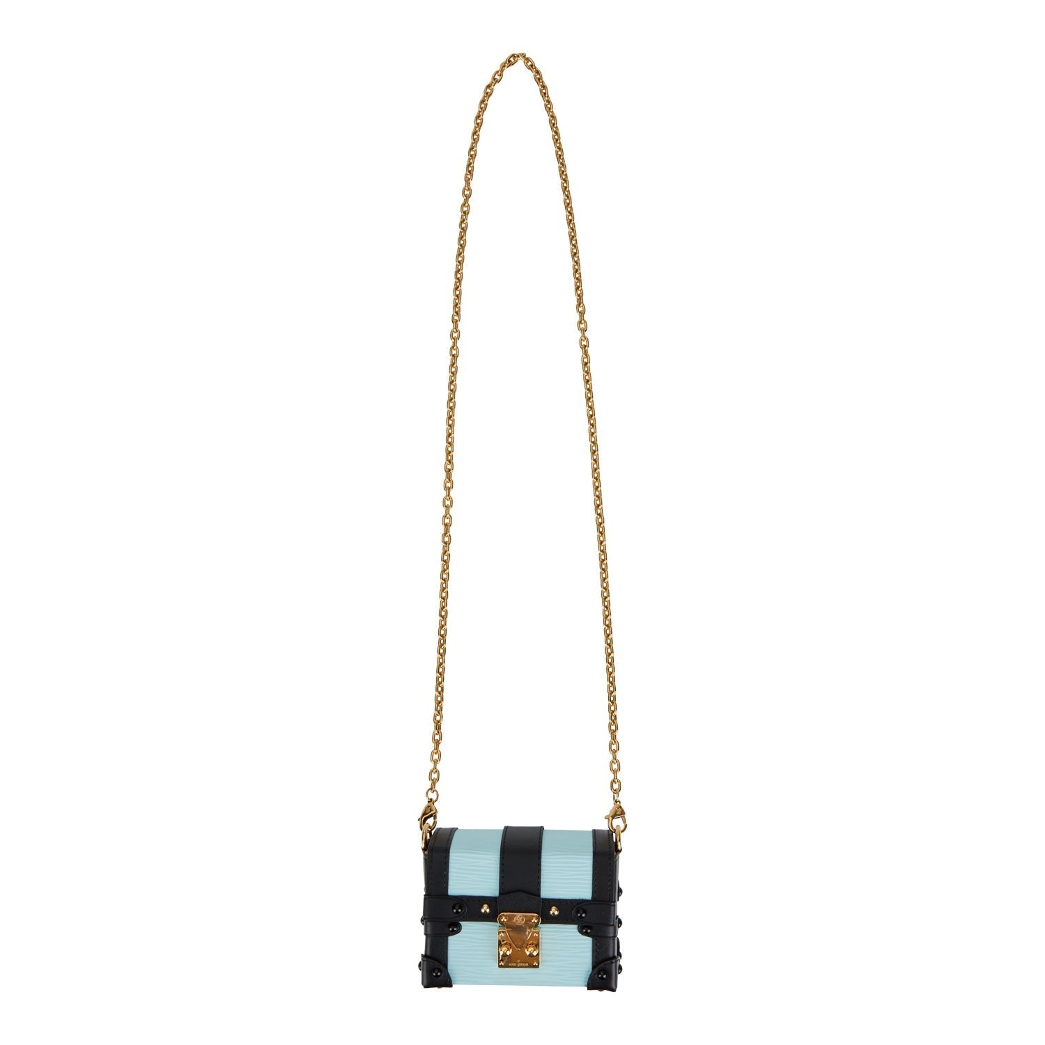 Louis Vuitton Light Blue Epi Mini Essential Trunk Bag