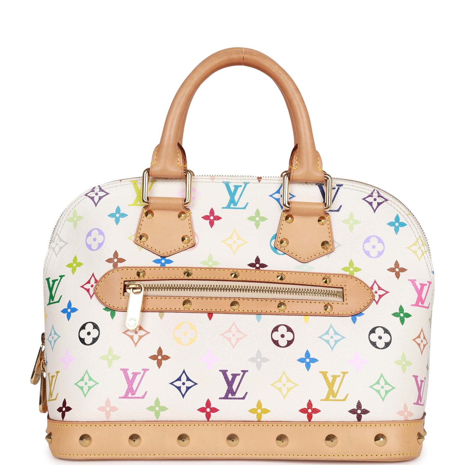 Louis Vuitton Vintage Monogram Multicolor White Alma