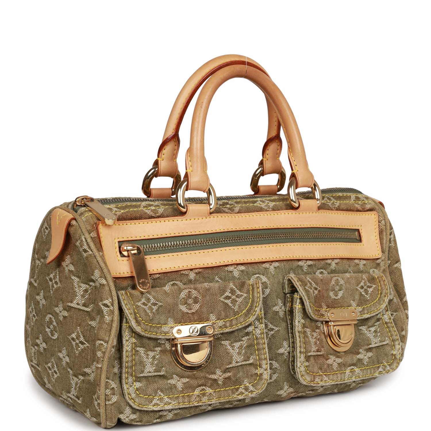 Louis Vuitton Green Monogram Denim Neo Speedy
