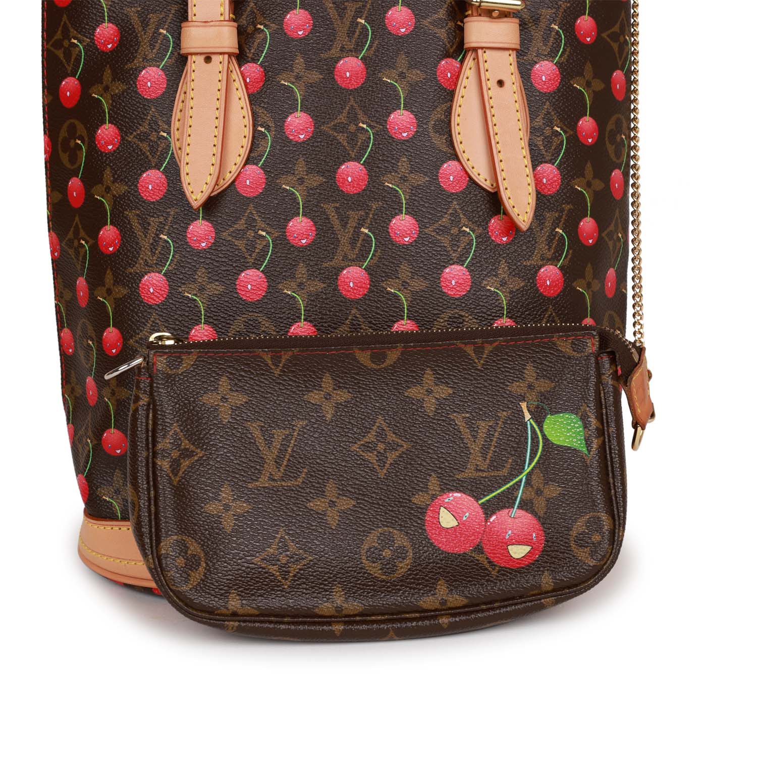 Louis Vuitton Vintage Cherry Cerises Monogram Bucket Bag PM
