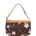 Louis Vuitton Vintage x Takashi Murakami Monogram Cherry Blossom Pochette Gold Hardware