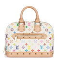 Louis Vuitton Vintage Monogram Multicolor White Alma PM Gold Hardware