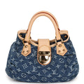 Louis Vuitton Vintage Blue Monogram Denim Pleaty